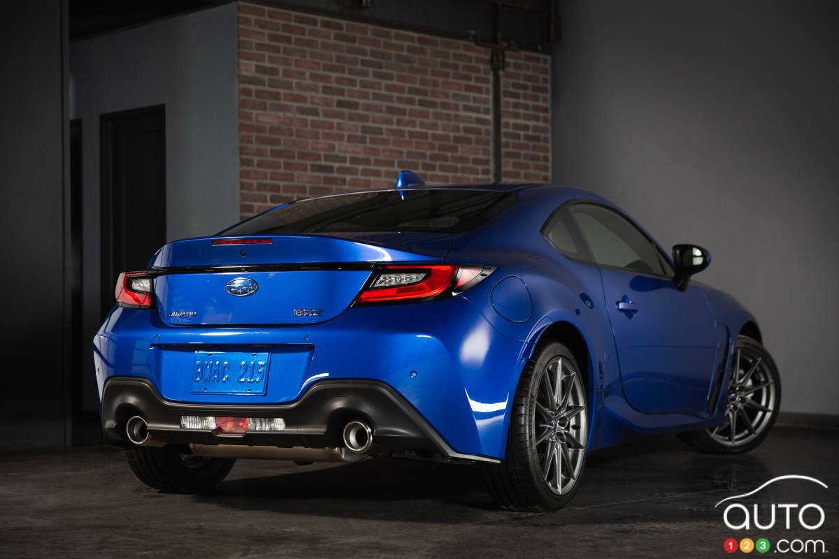 Subaru BRZ 2022, trois quarts arrière